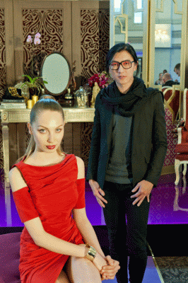 An Ode To No One: Designer Adi Setiadi with his winning Chambord Shine Awards creation.